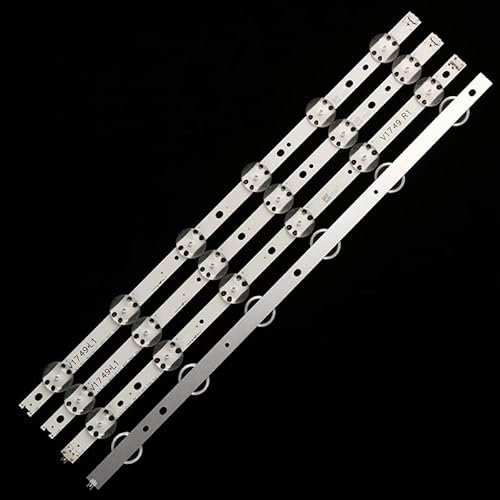 LILYY Tira de LED for Tira de Led 49uj670v for 49UV340C 49UJ6565 49UJ670V 49 V17 ART3 2862 2863 6916L-2862A 6916L-2863A V1749L1(4PCS(1TV))