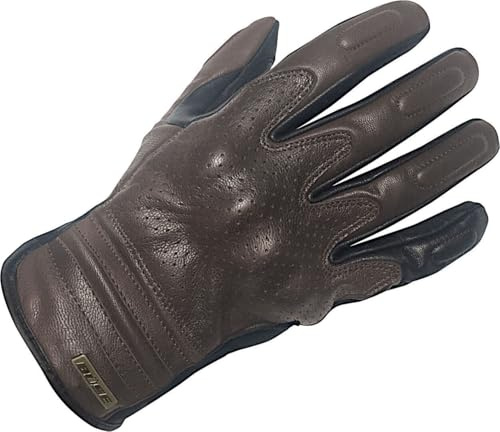 Büse Jackson perforierte Motorrad Handschuhe, dunkelbraun, 11 | Belüftet