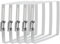 uxcell Lot de 5 colliers de serrage rectangulaires de 10,2 x 10,2 cm en acier inoxydable 304 pour conduit, fixation de tuyau, câble et pont
