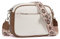 CLUCI Umhängetasche Damen, Crossbody Bag Damen Breiter Gurt PU Leder, Handtasche zum Umhängen, Schultertasche für Frauen mit einstellbarem breitem Riemen Beige mit Braun