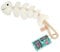 Green & Wilds Eco-Friendly Natural Dog Toy - Thin Lizzie Fish - Suede & Jute Sustainable Dog Chew Toy