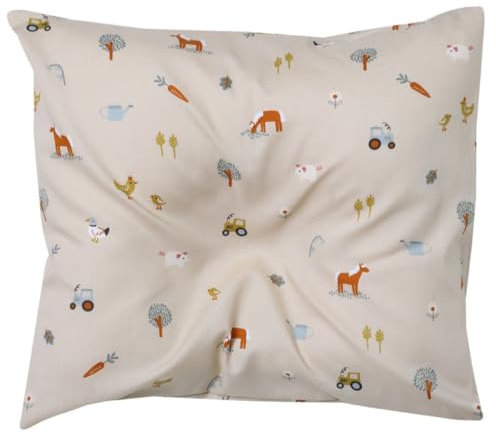 BabyDorm Babykopfkissen Kinderkopfkissen Babykissen Original (Größe III, Ponyhof)