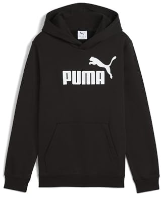 Puma Jungen ESS No. 1 Logo Hoodie FL B Kapuzenpullis, Puma Black,
