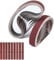 10 Pack Sanding Belts 1.2 x 15 Inch, Belt Sander Belts 60 80 120 240 320 400 600 800 1000 Assorted Grits, Best for Sanding Wood,Metal and Paint