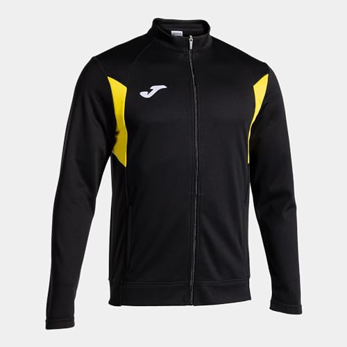 Joma - Herren-Sweatshirt - Winner III - Reißverschluss, Schwarz/Gelb, XL