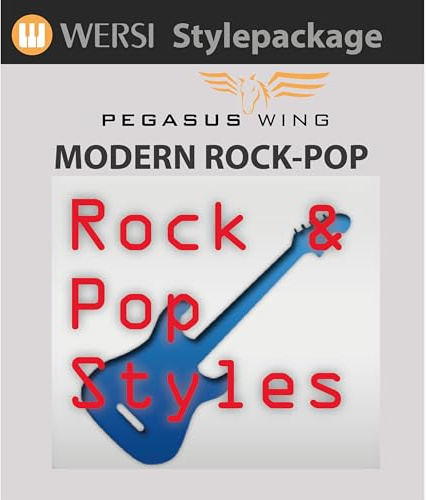 Wersi Pegasus Wing Orgel Software, Modern Rock & Pop Song Styles, Kompatibel mit MS-ID: KEY0003947-000, Aus England