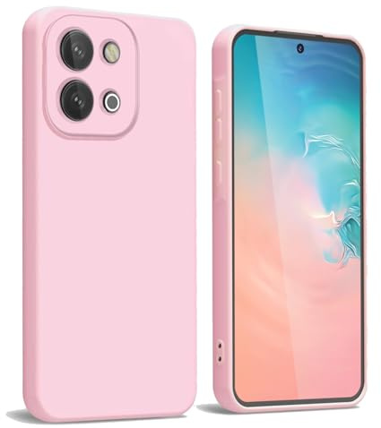 WBWONE Coque pour Vivo Y28 4G, Souple TPU Housse Etui de Protection Antichoc Étui Case Cover ave Doublure en Tissu - Rose