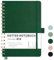 RETTACY Notizbuch A5 Dotted, Bullet Dot Journal mit 100 g/m² Dickem Papier, 70 Blatt, Notebook für Büro und Schule, Lederhülle, Lederhülle, 14.8 cm x 21 cm