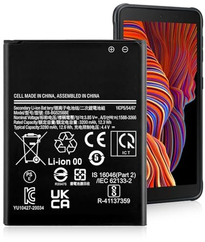 Akku für Galaxy XCover 5, Neues Upgrade 3200mAh Ersatzakku 0 Zyklus für Galaxy Xcover 5, EB-BG525BBE 1ICP5/54/67