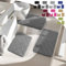 ZzCityTK Bath Mat Set Of 3 Memory Foam Bathroom Rugs Non-Slip Bath Mat Set Universal Soft Comfortable Water Absorption Thick Machine Washable Easier to Dry