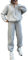 ticticlily Tuta Donna Invernale Completa Sportiva 2 Pezzi Giacca Felpa con Cerniera e Pantaloni Jogging Larghi Tute Ginnastica Abbigliamento Sportivo Sportwear A Grigio XL