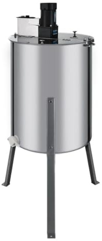 Electric Honey Extractor Separator 4 Frames Stainless Steel Barrel Beehives Honeycomb Spinner Machine With Stand Beekeeping Extractor Equipment | 140W 220V