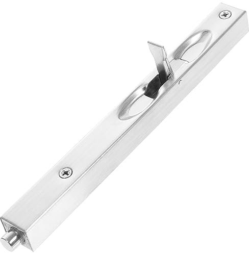 IWOWHERO Heavy Duty 8 Inch Stainless Steel Flush Bolt for French Doors Sliding Door Lock Latch with Screws for Kitchen Bathroom Bedroom Shed and Garden