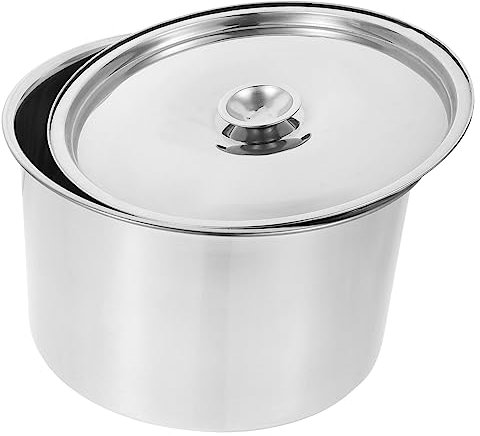 Cabilock Bol à Mélanger en Acier Inoxydable 22 Cm Grand Format Multifonction Couvercle en Métal Cuisine et Pâtisserie, Saladier Résistant sans Odeur, Usage Domestique et Professionnel