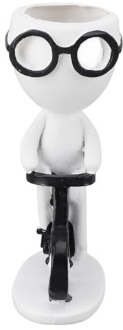 Jwthee Blumentöpfe für Zimmerpflanzen, menschlich geformte Blumentöpfe, Kunstharz-Pflanztöpfe, Kunsthandwerk, Vase, Blumen zur Dekoration (D)