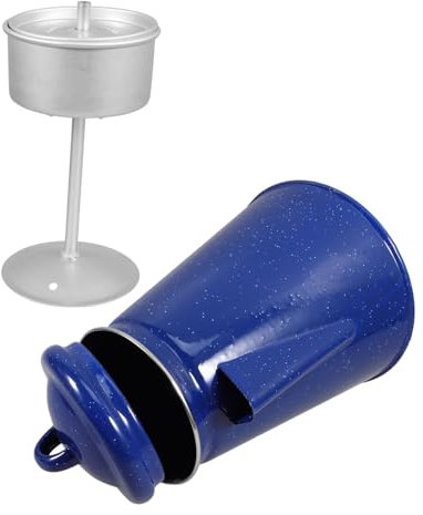 Cabilock Classic Enamel Kaffeekanne Für Camping Und Outdoor Robuster Wasserkocher Mit Filter Für Und Gruppenausflüge Design Für Heiße Getränke