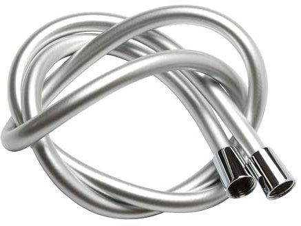 YOSSEE Manguera de ducha larga y fácil de limpiar, 2 metros, PVC suave con conexiones de latón antitorsión, reemplazo universal, flexible, a prueba de torceduras y fugas