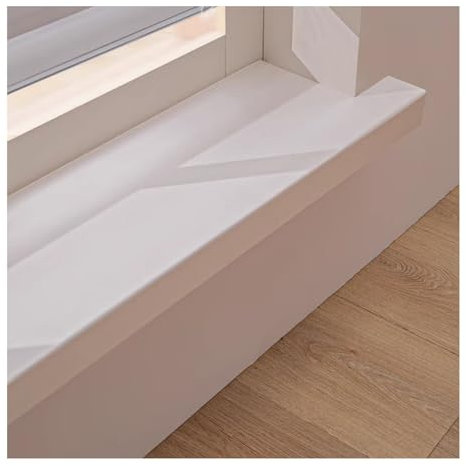 XILYZMO Fatto su Misura Davanzale Interno, Casa Davanzale per Finestre Copertura, Tagliabile Decorativo bay Protezione Sporgenza Protezioni, Acrilico PVC Davanzale Copertura