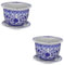 BESPORTBLE 2pcs Blue and White Porcelain Flowerpot Outdoor Pots Large Plant Pot Garden Face Planter Flower Vase And White Planter Flowerpots Outdoor Plant Stand Heavy Duty Saucer The Ceramics