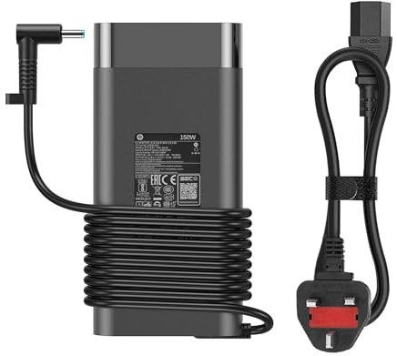 150W Laptop Charger Fit for HP ZBook 15 16 17 15U 15V G3 G4 G5 G6 G7 G8 Mobile workstations,19.5V/7.7A AC Adapter for HP Studio G3 G4 G5 G6 G7 G8 OMEN Pavilion Victus 15 17 Gaming Laptop Power Supply