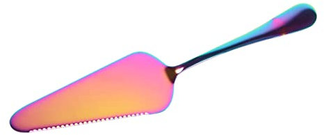 BESTOYARD Edelstahl Kuchenschaufel Mit Wellenschliff Buntes Rostfreies Backwerkzeug Ergonomisch Leicht Zu Reinigen Zum Schneiden Und Servieren Von Kuchen Pizza Hochzeitstorten