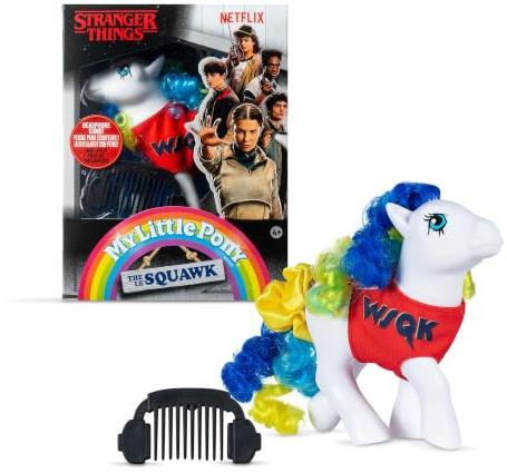 Basic Fun My Little Pony x Stranger Things – The Squawk Pony - 80s Crossover Collectible Ponies – For Fans & Collectors