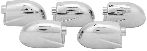QANYEGN 5pcs Drum Claw Haken, rechteckige Snare -Trommelfell -Silber, Metall Snare Drum Lug Claw Haken für Tom Drum Percussion Ersatz