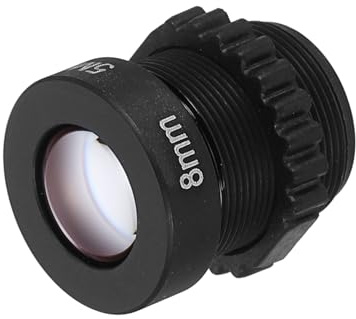 PATIKIL CCTV Camera Lens 8mm Focal Length HD 5MP Security CCTV Camera Lens Wide Angle M12 Mount Fixed Aperture Long Viewing Distance