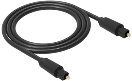 GALPADA Cable de Audio de Fibra Óptica Digital Coaxial Negro de 15 M Cable Óptico para Altavoz y Amplificador de Fibra Óptica para Conexión de Audio