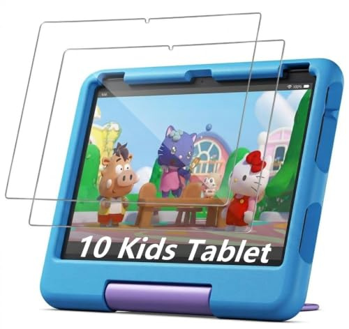 XunyLyee 2 Stück Schutzfolie für 10 Kids Pro Tablet 10 Zoll | Displayschutz Folie Panzer Schutz Glas, 9H Härte