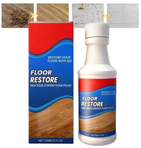Floor Restore Polish & Cleaner for Hardwood, Laminate, Tile & Vinyl - 3-in-1 Floor Restorer, 5 fl oz Shine Enhancer & Protective Treatment for Home Wood Floors (1pc/150ml)