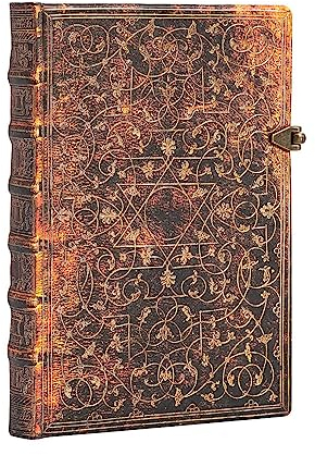 Paperblanks Grolier Ornamentali - Notizbuch Midi Flexi Liniert - , Midi (180 x 130 mm)
