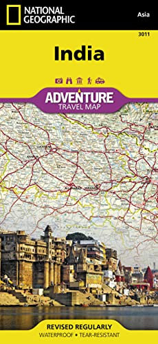 National Geographic Adventure Travel Map India: Waterproof, tear-resistant (National Geographic Adventure Map, Band 3011)