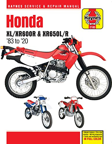 Haynes Honda XL/XR600R & XR650L/R (83-20) Repair Manual (Paperback)