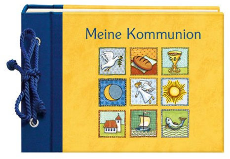 Mein kleines Fotoalbum - Meine Kommunion (Kreuz): 2 fbg. Eintragseiten, 40 S. weißer Fotokarton, Pergaminseiten