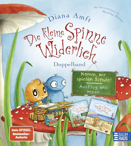 Die kleine Spinne Widerlich – Doppelband: Zwei starke Bilderbücher mit der Lieblingsspinne in einem Band: Komm, wir spielen Schule und Ausflug ans Meer