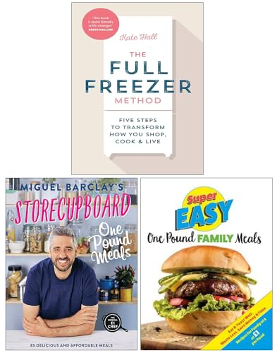 The Full Freezer Method [Hardcover], Storecupboard One Pound Meals & Super Easy One Pound Family Meals 3 Books Collection Set