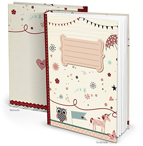 Logbuch-Verlag XXL Babytagebuch Einhorn Mädchen Baby Buch Tagebuch Geschenk Erstes Jahr DIN A4 groß 136 Seiten