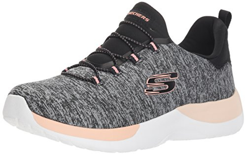 Skechers Sport Dynamight Breakthrough Damen-Sneaker, Schwarz/Dunkelgrau, 38 EU