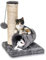 Petlicity ® Cat Tree Scratch Post and Tunnel - Small Cat Kitten Sisal Scratch Post Toy with Tunnel Play Mouse Pet Activity Centre Bed Sharpen Claws Fur for your Furry Friend (Grey)