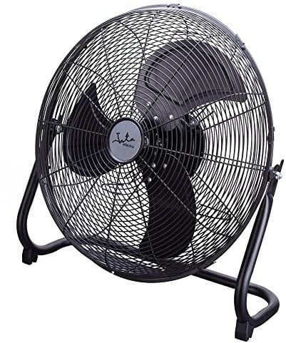 JATA VC3000 - Ventilador de aire industrial con 3 aspas metálicas. Gran ventilación. 3 velocidades. Multiorientable. Rejilla protectora trasera y delantera. Medidas: 50 x 55 cm