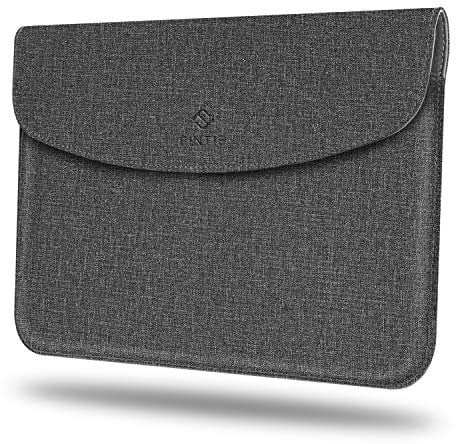FINTIE Sleeve for Microsoft Surface Go (4/3/2/1) 2023-2018, 10.5 Inch Slim Fit Premium Leather Protective Sleeve Bag with Stylus Loop, Grey