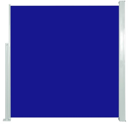vidaXL Seitenmarkise 140x300cm Blau Sichtschutz Windschutz Sonnenschutz Balkon