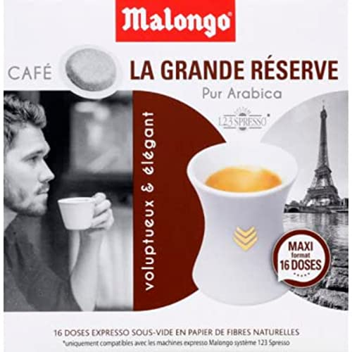 Malongo Dose expresso grande reserve - La boite de 16 doses, 104g