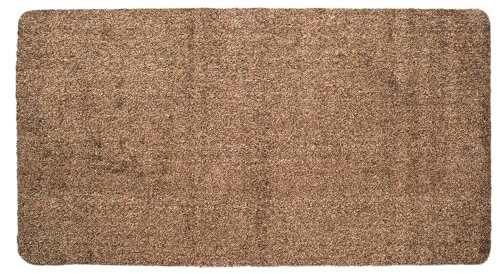 Easylife Dirt Trapper Indoor Door Mat (Coffee) Super Absorbent Machine Washable Door Mat with Non-Slip Rubber Backing, Waterproof for Front & Back Doors (80x100cm) - Fully Guaranteed