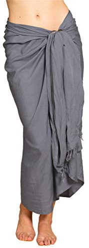 PANASIAM Sarong uni grey, 190x116cm