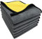 VAIYNWOM Panno Microfibra Auto, Set di 6 Panni in Microfibra 500GSM Assorbenti Non Danneggia la Vernice, Per la Pulizia di Auto e Moto, 30x40cm(±1cm), Giallo