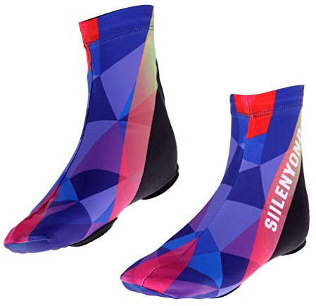 Isolierte Neopren-Radschuh-Überschuhe Wasserdicht Radfahren MTB Radfahren Fahrrad Überschuh Booties Lila XL, violett, X-Large