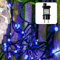 hellum LED Lichterkette Außen mit Timer, 7,9m 80 LED, Lichterkette blau strombetrieben mit Stecker, Weihnachtsbaumbeleuchtung mit Kabel in grün <59 lm 577358