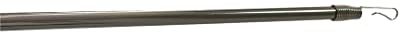 TENDAGGIMANIA - Tige pour rideaux en fer de 11 mm de diamètre et 125 cm de long, Idéal pour aider à glisser le rideau. Couleur : Nickel Satiné